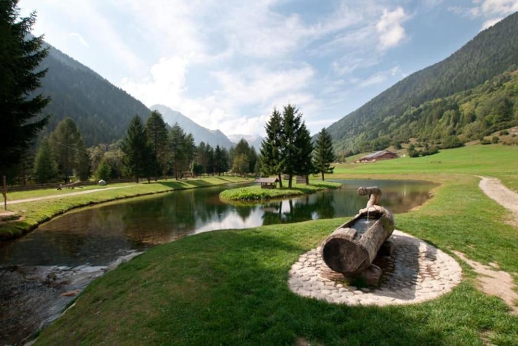 Chalet Rustico Bertolini Per Gruppi! Villa Vermiglio Bagian luar foto
