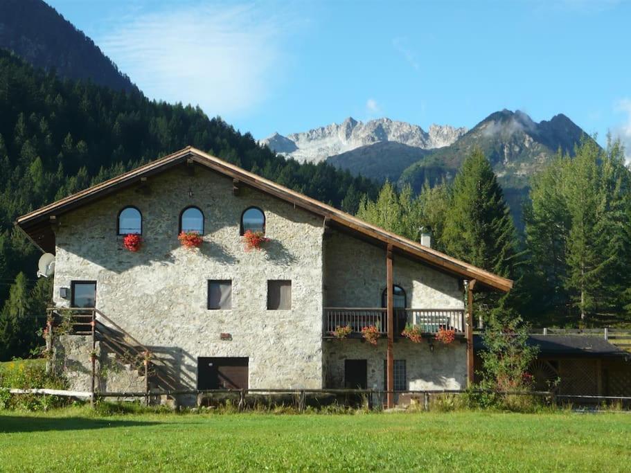 Chalet Rustico Bertolini Per Gruppi! Villa Vermiglio Bagian luar foto