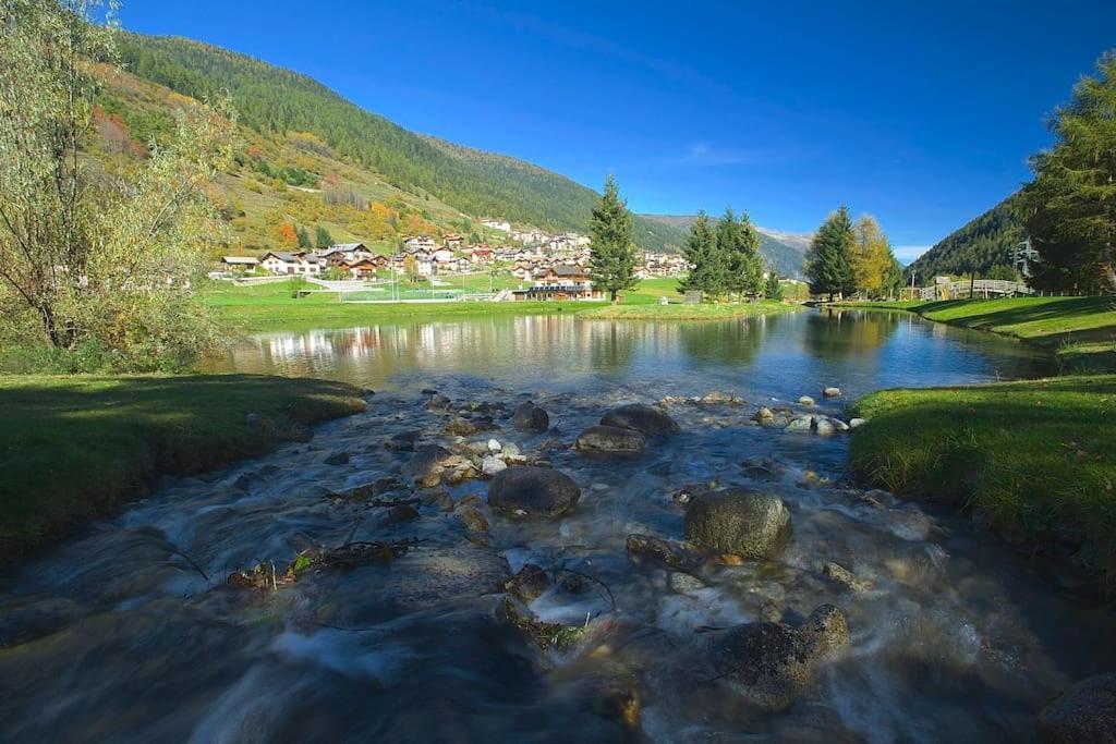 Chalet Rustico Bertolini Per Gruppi! Villa Vermiglio Bagian luar foto